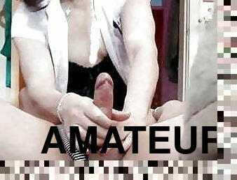 masturbation, amateur, ejaculation-sur-le-corps, gay, massage, ejaculation