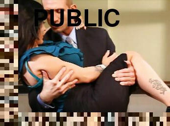 Jenna Presley gets pussy banged hardcore in public courtroom