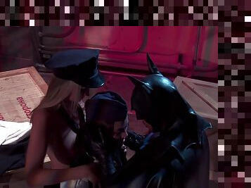 Hardcore fucking in the porn version of the Dark Knight 5