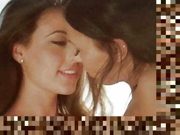 Calista And Sherry Romantic Lesbians Seduction Moment