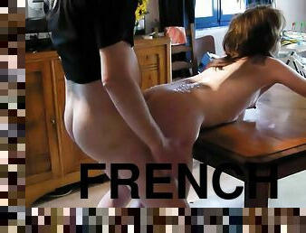 french wife  slut soumise sandy rough sex on the table