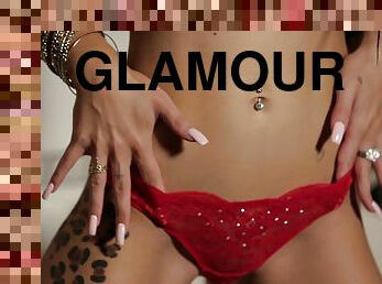 babes, culotte, percé, adorable, solo, érotique, tatouage, glamour