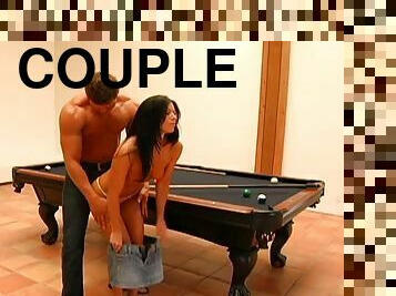India Summer and Zack Cook enjoy fervent sex on a pool table