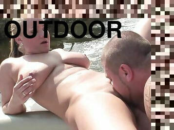 Zeta Kellie gets her pussy banged in a boat in hardcore reality clip