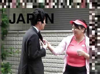 Chubby Japanese mom gets fucked in the missionary pose