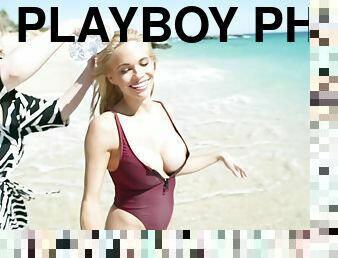 Playboy photo shoot backstage clip with Dani Mathers