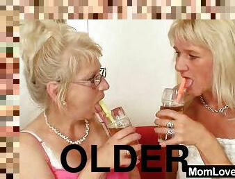 vanha, amatööri, kypsä, isoäiti-granny, lesbo-lesbian, vanhempi, yhdyntä-penetrating