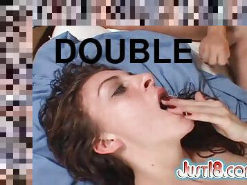 Scrumptious Jordan O'Neal Gets A Double Cumshot In A Threesome