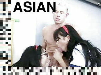 asiatique, cul, gros-nichons, chatte-pussy, amateur, ejaculation-sur-le-corps, énorme-bite, maison, chienne, ejaculation