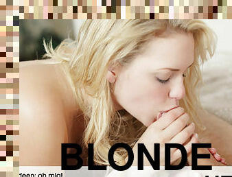 nastolatki, blondynka