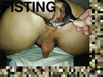 fisting, maigre, anal, jouet, gay, allemand, couple, trou-du-cul