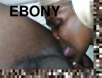 BLONDE EBONY WHORE. LICKING MY ANUS