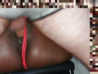 levrette, chatte-pussy, amateur, milf, ejaculation-interne, black, chienne, pute, africaine, sous-vêtements