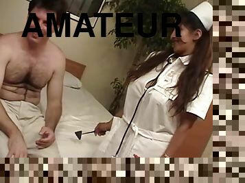 Smoking hot nurse loves, when he bangs her face