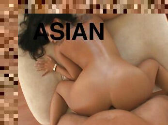 Asa Akira rubs a dick and gets her Asian butt fucked every which way