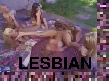 Incredible lesbian orgy with some pretty girls