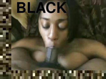 hot black girl sucks dick