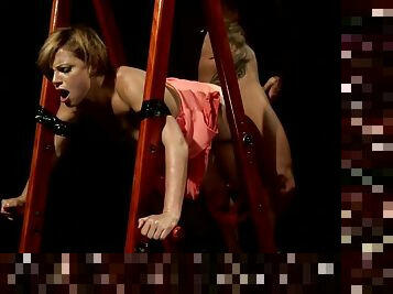 MILF gets dominated by her hungry lover on the swings