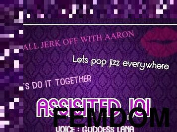 Assisted Masturbation Lets all jerk off with Aaron and pop jizz everywhere JOI