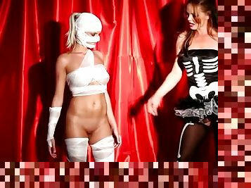 Silvia and Jessie Are Halloween Hotties who love lesbian sex