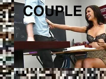 Bigtits schoolgirl Kendall Karson fucked horny classmate