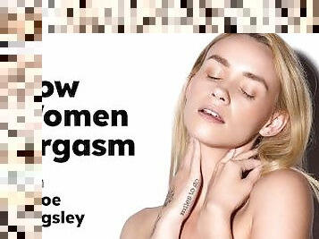 UP CLOSE - How Women Orgasm With Petite Blonde Khloe Kingsley! SOLO FEMALE MASTURBATION! FULL SCENE