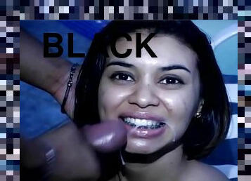 Christina the hot Latin girl gets fucked by Black guy