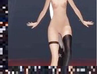 Shirakami Fubuki Iwara MMD R-18 Nude Mod ????????