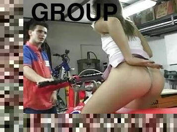 A Big Group Sex Party Happens Every Day In This Bike Store