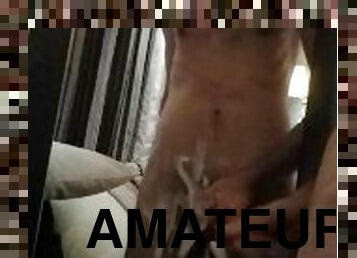 énorme, amateur, ejaculation-sur-le-corps, gay, branlette, sperme, massive