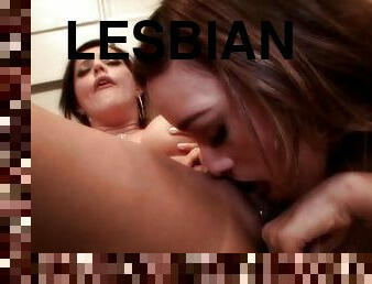 Lesbians Play With Each Other's Natural Boobs