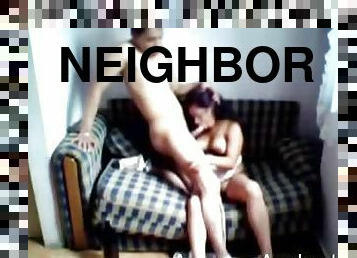 Mexican neighbor sucking me off on the couch