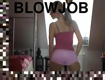 Blonde Teen Gives Her Boo An Amazing Blowjob