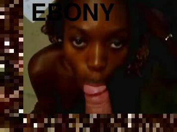 Ebony Chick Gets A Facial After Fucking On Her Boo's Hard Cock