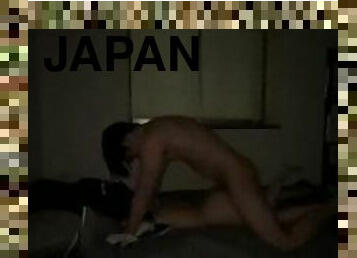 Japanese couple making love