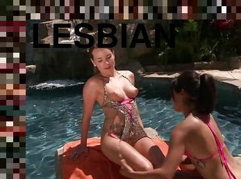 Gorgeous Babes Jenna Rose and Missy Maze Have Lesbian Fun In Bikinis
