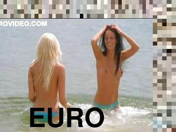 Sexy Euro Beauties Yana Marinova and Zhasmina Toskova Doing Topless