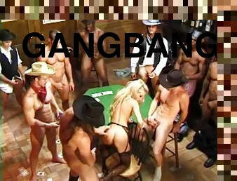 Bridgette Kerkove Wild West Orgy with 11 Cocks