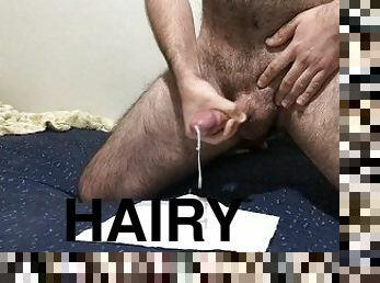 poilue, masturbation, amateur, ejaculation-sur-le-corps, gay, massage, pieds, secousses, point-de-vue, ejaculation