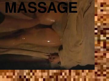 Passionate late night fucking during a massage with a hottie