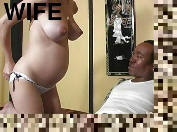 Pregnant wife Ruth Blackwell cheats on her hubby with a black man