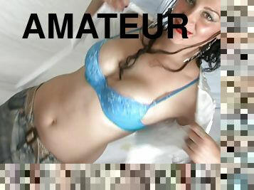 Homemade amateur sextape with spanish latina