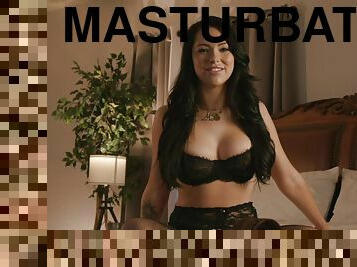 masturbacja, gwiazda-porno, solo, pokazywanie