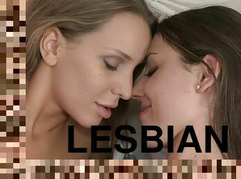 Charming lesbian model Nikol gets her pussy licked by a stranger