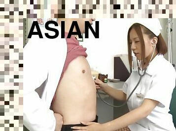 Hot Asian nurse Saijou Ruri spreads her legs to be fucked hard