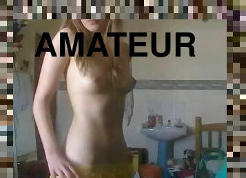 Stunning Teen Strips on Webcam