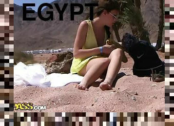 Hot Egyptian Babe Fucked in the Desert