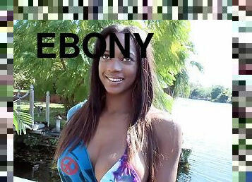 Ebony Babe With The Sharpest Curves Gives Head And Gets Fucked.