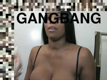 Sandi Jackmon enjoys a bukkake in terrific gangbang scene