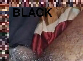 Stroking my black cock????